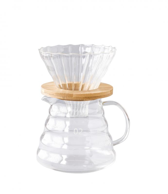 Black Goat V60 02 Cam Dripper - Şeffaf