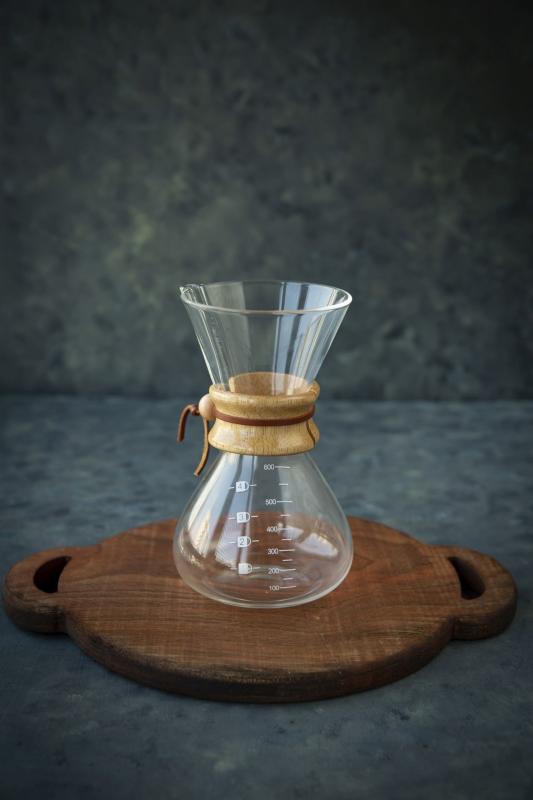 Black Goat Ahşap tutacaklı Chemex 600 ml