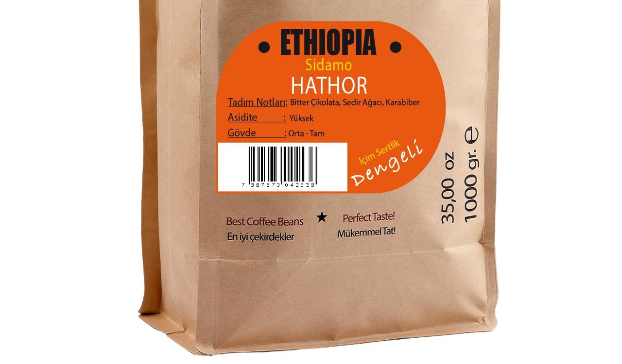 Black Goat Ethiopia Sidamo Yöresel Çekirdek Filtre Kahve - Hathor 1000 gr.