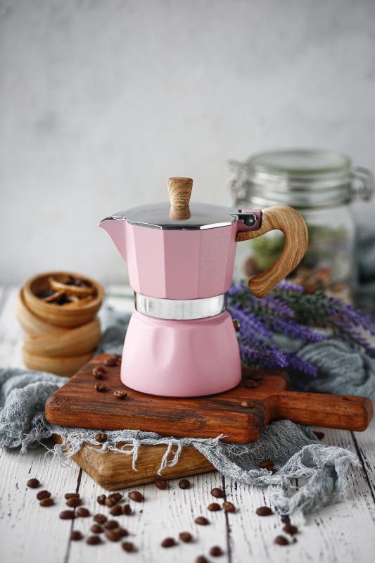 Black Goat 3 Cup Moka Pot - Pembe