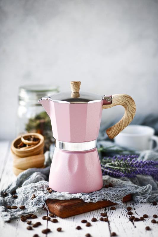 Black Goat 6 Cup Moka Pot - Pembe