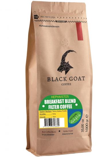 Black Goat Breakfast Blend - Yöresel Çekirdek Filtre Kahve Hephaistos 1000 gr.