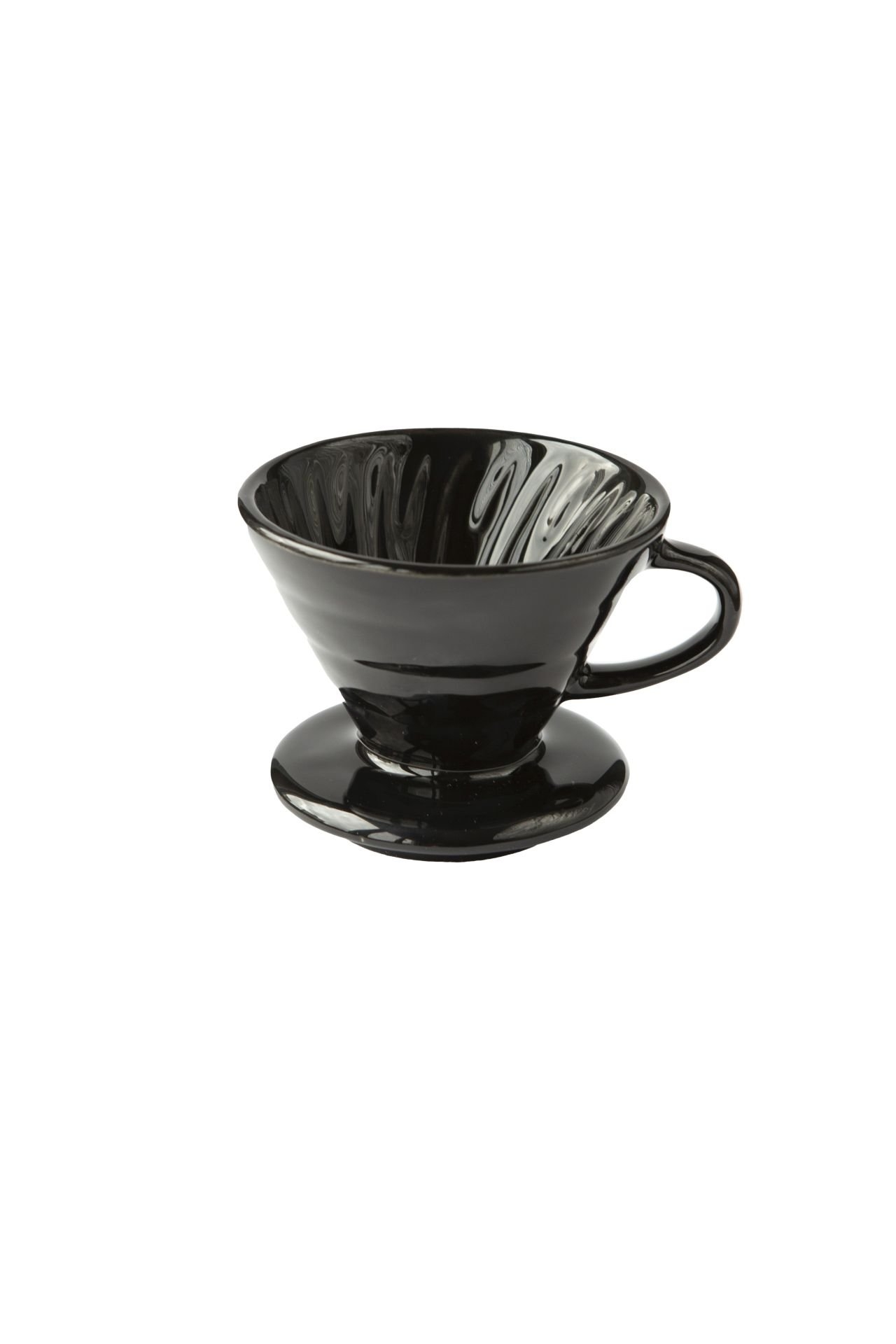 Black Goat V60 02 Seramik Dripper - Siyah